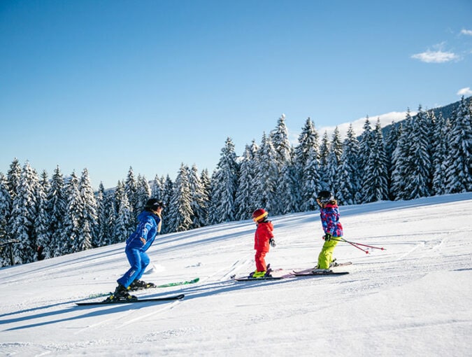 On the slopes!